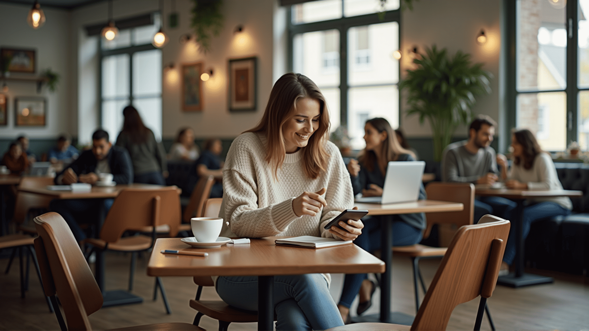 Mobile banking app interface